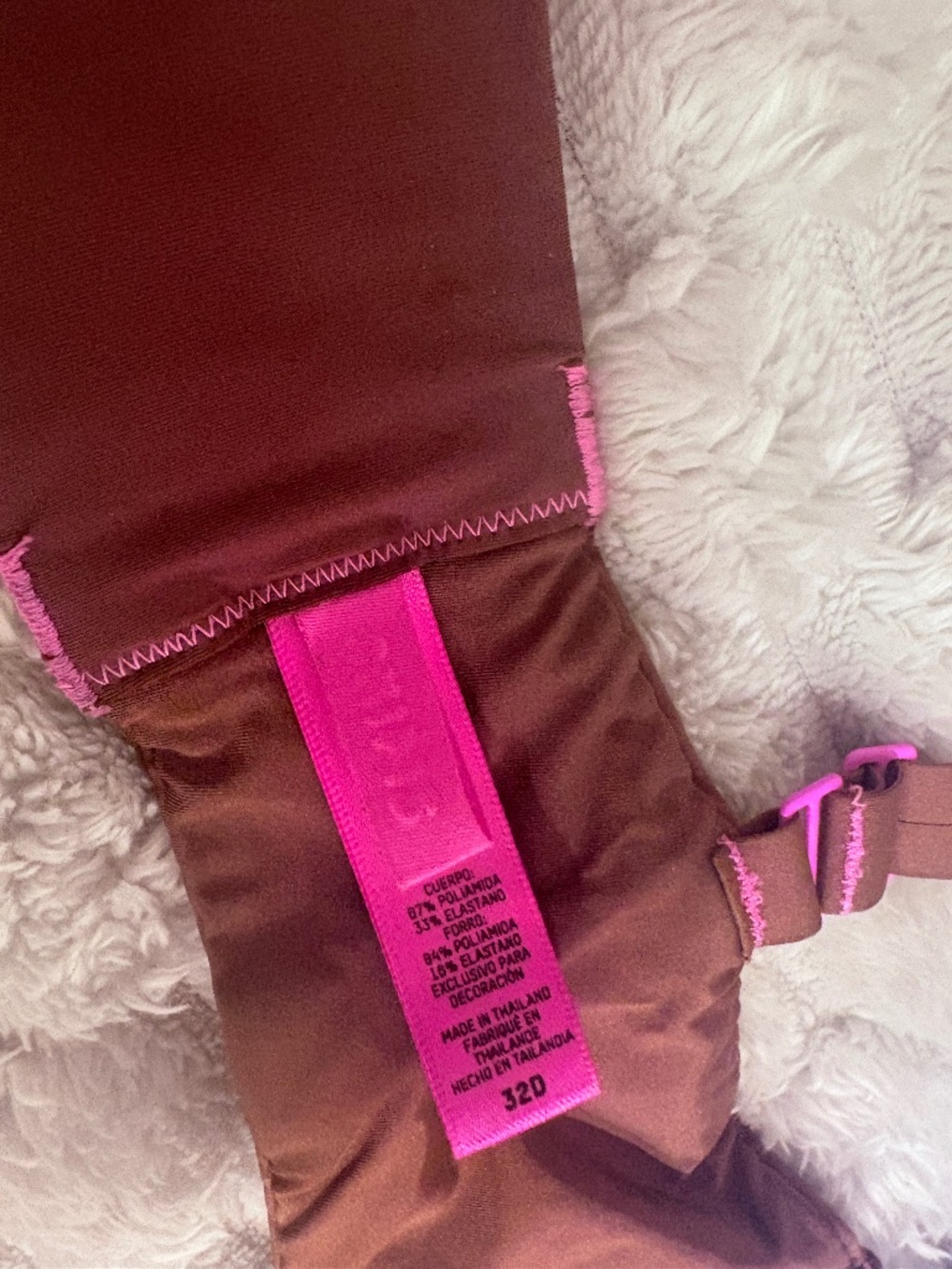 32D Brown & Pink Skims Bra